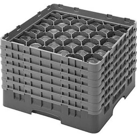 Cambro Camrack Polypropylene Soft Gray Full Size 30 Compartment Glass Rack, 11 3/4 inch -- 2 per case.