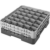 Cambro Camrack Polypropylene Black Full Size 30 Compartment Glass Rack, 5 1/4 inch -- 4 per case.