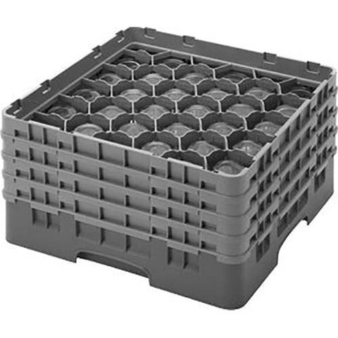 Cambro Camrack Polypropylene Navy Blue Full Size 30 Compartment Glass Rack, 8 1/2 inch -- 2 per case.