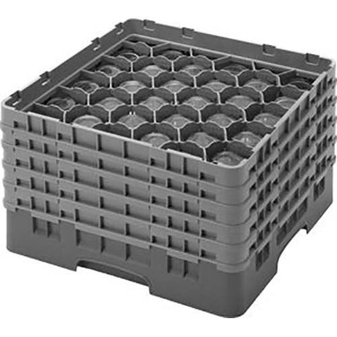 Cambro Camrack Polypropylene Soft Gray Full Size 30 Compartment Glass Rack, 10 1/8 inch -- 2 per case.