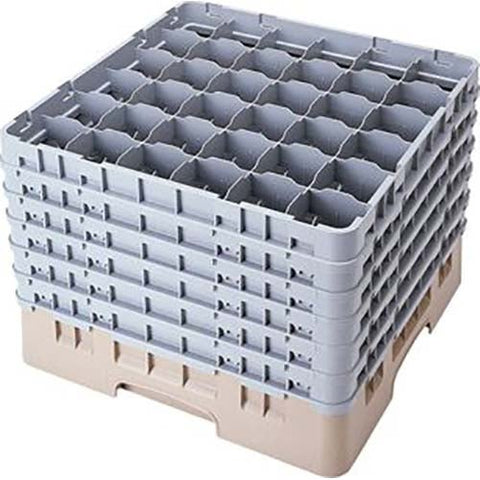 Cambro Camrack Polypropylene Cranberry Full Size 36 Compartment Glass Rack, 12 5/8 inch -- 2 per case.