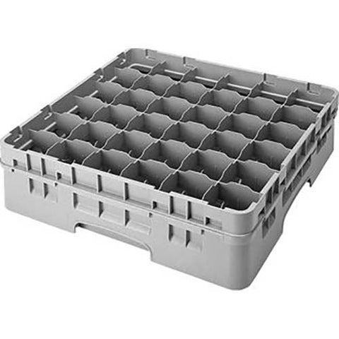 Cambro Camrack Polypropylene Brown Full Size 36 Compartment Glass Rack, 4 1/2 inch -- 5 per case.