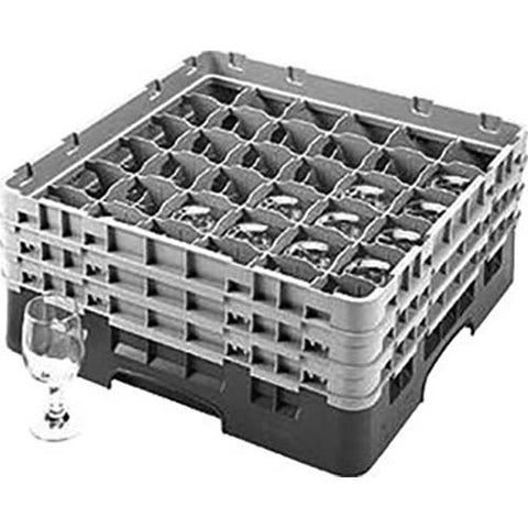Cambro Camrack Polypropylene Navy Blue Full Size 36 Compartment Glass Rack, 6 7/8 inch -- 3 per case.