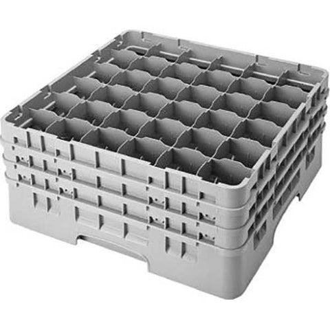 Cambro Camrack Polypropylene Cranberry Full Size 36 Compartment Glass Rack, 7 3/4 inch -- 3 per case.