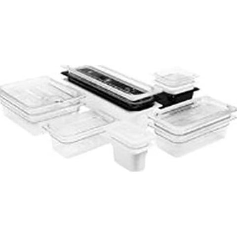 Cambro Camwear Polycarbonate White Third Size Food Pan, 8 inch -- 6 per case.