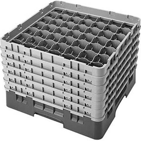 Cambro Camrack Polypropylene Black Full Size 49 Compartment Glass Rack, 11 3/4 inch -- 2 per case.