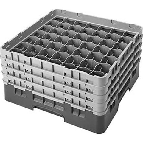 Cambro Camrack Polypropylene Navy Blue Full Size 49 Compartment Glass Rack, 8 1/2 inch -- 2 per case.