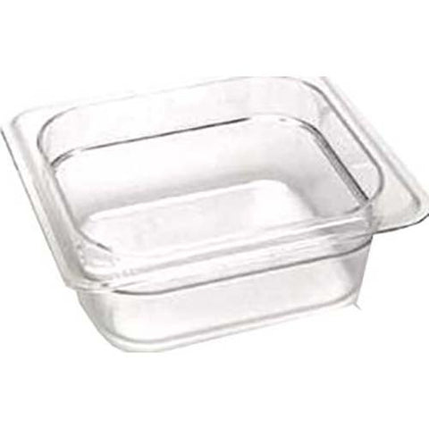 Cambro Camwear Polycarbonate White Sixth Size Food Pan, 2 1/2 inch -- 6 per case.