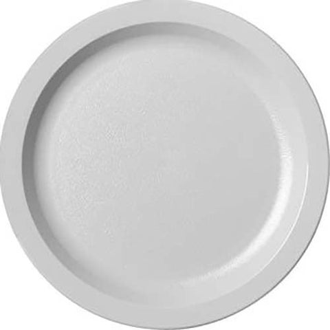 Cambro Camwear Black Narrow Rim Plate, 8 1/4 inch Diameter -- 48 per case.