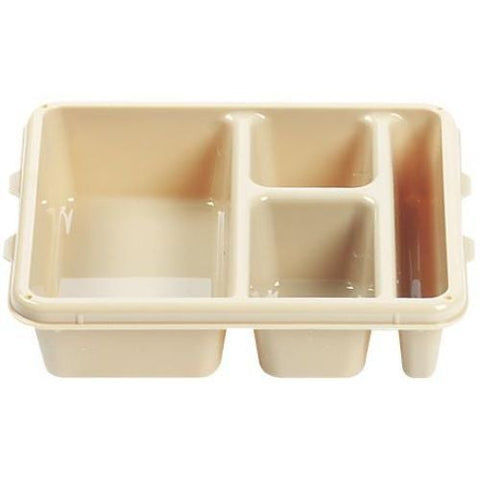 Cambro Co Polymer 4 Compartment Meal Delivery Tray, Brown, 9 x 11 x 2 1/2 inch -- 24 per case.