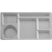 Cambro Navy Blue Co-Polymer 2 x 2 Compartment School Tray, 15 x 8 3/4 inch -- 24 per case.
