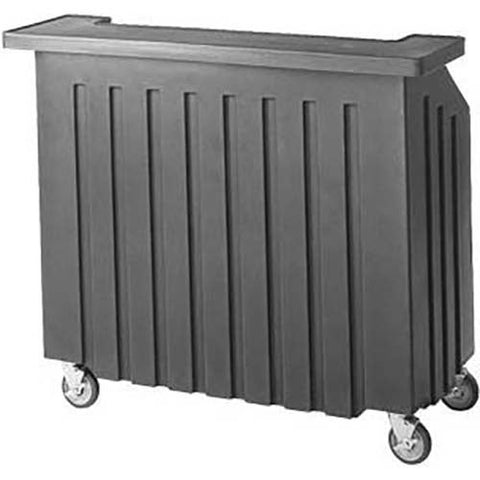 Cambro Granite Gray Standard Style Economy Small Portable Beverage Bar CamBar, 54 x 25 7/8 x 46 1/8 inch.