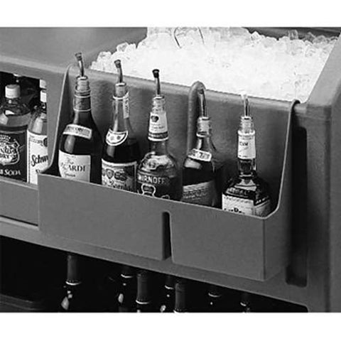 Cambro Slate Blue 5 Bottle Speed Rail for Small Portable Beverage Bar CamBar.