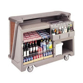 Cambro Designer Style Medium Size Portable CamBars Basic Soda System, Carmel, 67 1/2 x 28 1/2 x 47 1/2 inch.