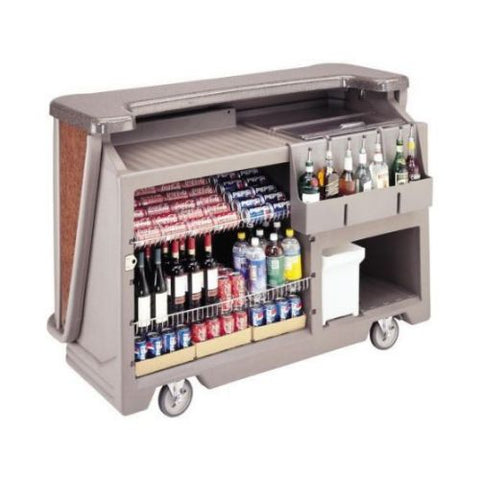 Cambro Designer Style Medium Size Portable CamBars Basic Soda System, Carmel, 67 1/2 x 28 1/2 x 47 1/2 inch.