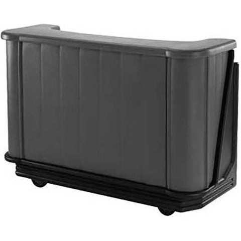Cambro Granite Gray Standard Style Complete Medium Portable Beverage Bar CamBar, 67 1/2 x 28 1/2 x 47 1/2 inch.