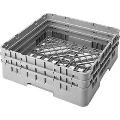 Cambro Camrack Polypropylene Teal Full Size with 2 Extender Base Rack, 19 3/4 x 19 3/4 x 7 1/4 inch -- 4 per case.