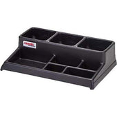 Cambro Black ABS Airpot and Condiment Station, 23 1/4 x 15 3/8 x 6 inch.