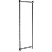 Cambro Brushed Graphite Basics Plus Stationary Post Kit, 21x 64 inch.