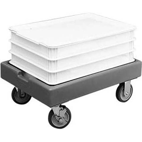 Cambro Slate Blue Camdollies for Pizza Dough Boxes, 19 7/8 x 10 1/4 x 27 7/8 inch.