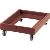 Camdolly Plastic Milk Crate Dolly, Dark Brown, 21 15/16 x 30 1/4 x 8 inch.