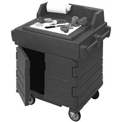 Cambro Polyethylene Granite Green CamKiosk Work Station, 40 9/16 x 33 x 45 1/2 inch.