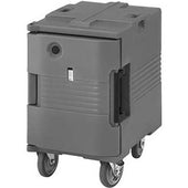 Cambro 110 Voltage Dark Brown 1 Compartment Insulated Ultra Pan Carrier with Casters, 18 1/8 x 31 1/4 x 26 3/8 inch.