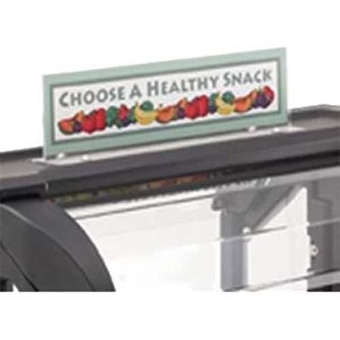 Cambro Clear Sign Holder for Versa Food Bar, 36 x 6 x 9 1/4 inch.