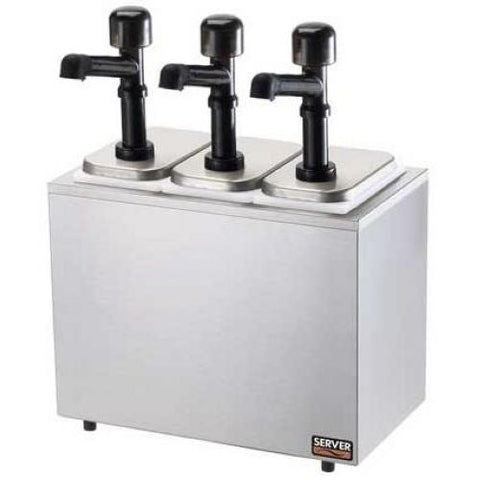 Server Solution Insulated Stainless Steel Combo Serving Bar - SB-3, 20.312 x 15.5 x 8.812 inch.