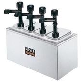 Server Non-Insulated Solution SR-4 Countertop Syrup Rail Combo, 17.937 x 8.812 x 20.125 inch.