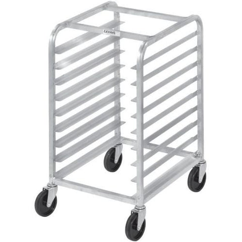 Channel Manufacturing Aluminum Regular Half Size Front Load 3 inch Spacing Bun Pan Rack, 36 x 20 1/2 x 26 inch.
