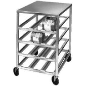 Channel Manufacturing Aluminum Half Size Mobile Can Storage Rack with Aluminum Top, 43 x 25 3/4 x 35 1/4 inch.