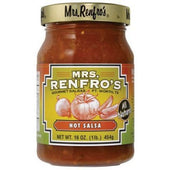 Mrs Renfro Hot Salsa, 16 Ounce -- 6 per case.