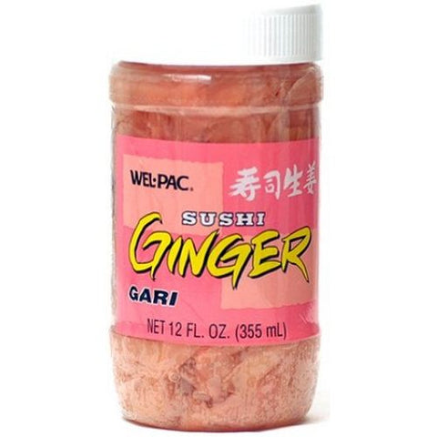 JFC International Gari Shoga - Pickled Ginger Garnished with Sushi, 11.5 Ounce -- 12 per case.