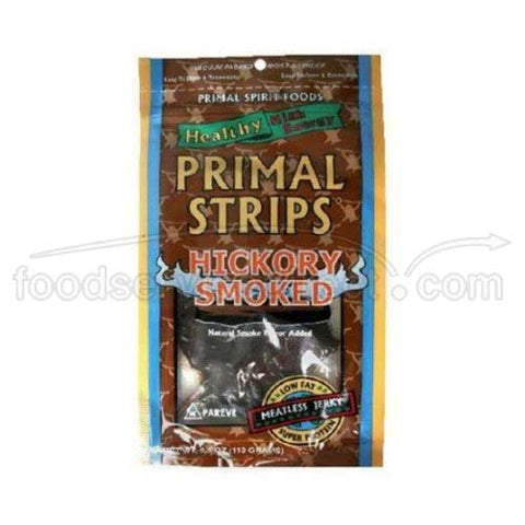 Primal Strips Hickory Smoked Meatless Jerky, 1 Ounce -- 24 per case.