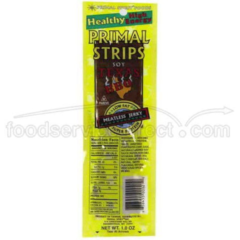 Primal Strips Texas Barbeque Meatless Jerky, 1 Ounce -- 24 per case.