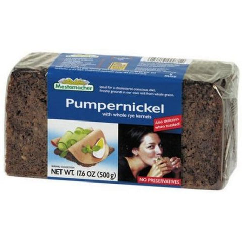 Mestemacher Pumpernickle Brd - 17.6 ounce each -- 12 per case.