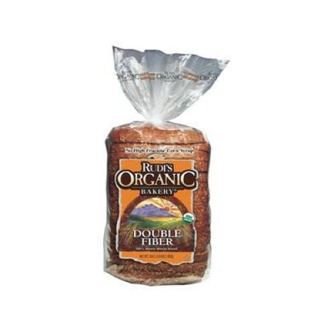 Rudis Organic Double Fiber Bread, 24 Ounce -- 8 per case.