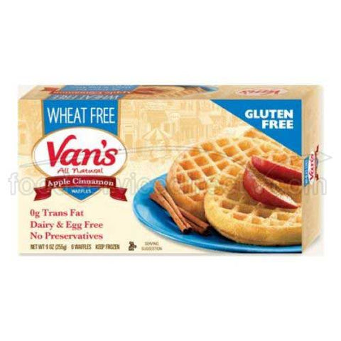 Vans International Foods Apple Cinnamon Waffle, 9 Ounce -- 12 per case