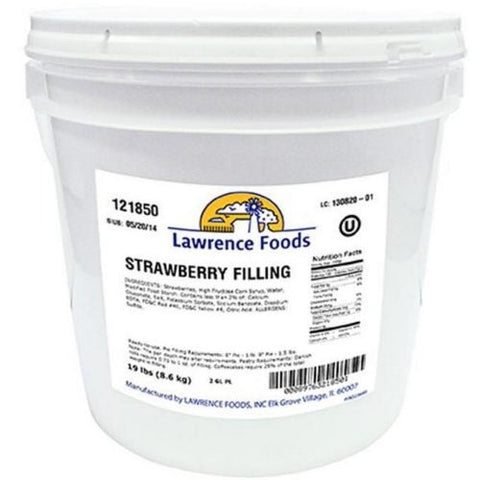 Lawrence Foods Whole Strawberry Filling, 2 Gallon -- 1 per case