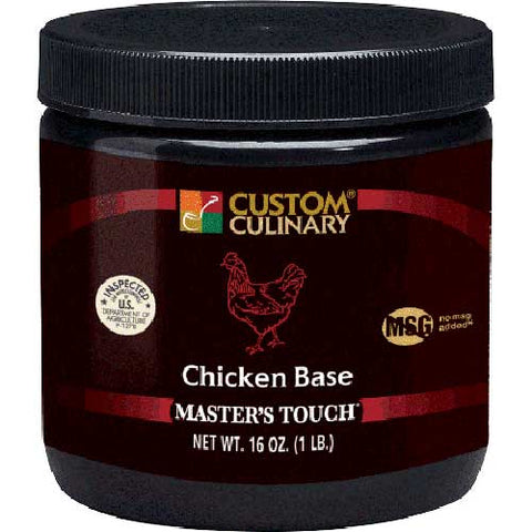 Custom Culinary Chicken Base, No Msg Added, 50 Pound Pail