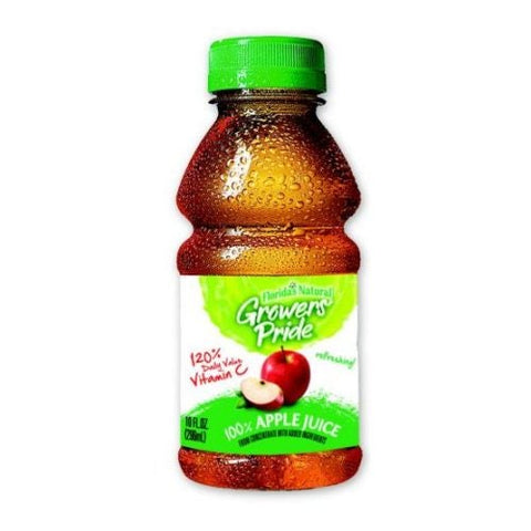 Growers Pride Apple Juice, 10 Fluid Ounce -- 24 per case.