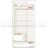 National Checking Company Guest Check Board - 1 Part Tan, 15 Line, 4.20 x 9 inch -- 2000 per case.