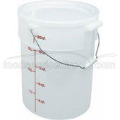 White Pail With Bail, 22 Quart -- 6 per case