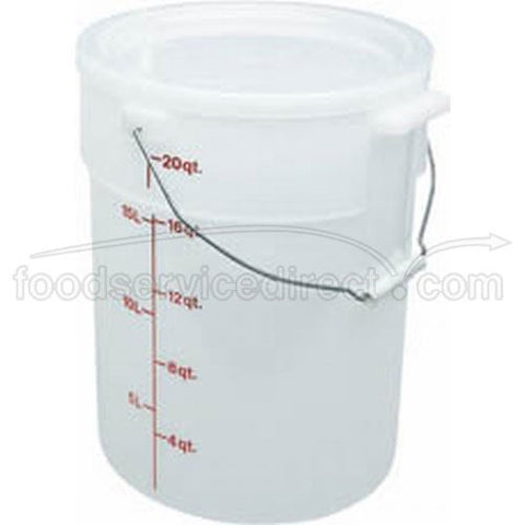 White Pail With Bail, 22 Quart -- 6 per case