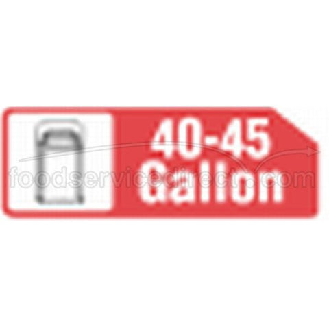 45 Gallon 40 Extra Extra Heavy Black Liner -- 150 Count -- 10 Roll