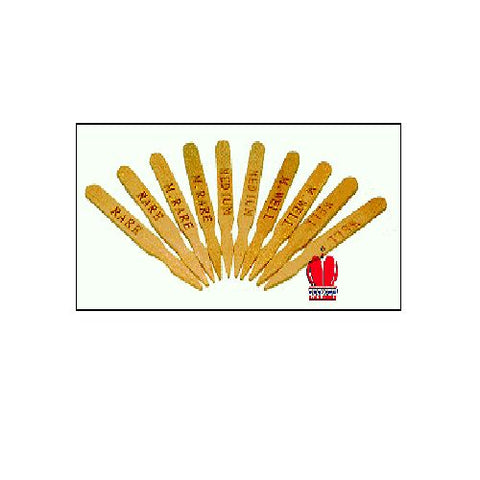 Wooden Steak Markers, Medium, 10 Case --- 500 Count