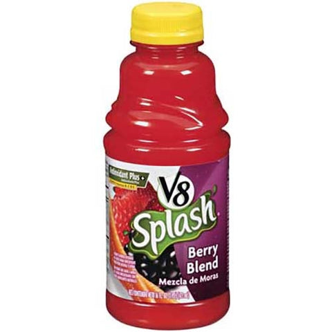V8 Splash Berry Blend Beverage, 16 Fluid Ounce -- 12 per case.