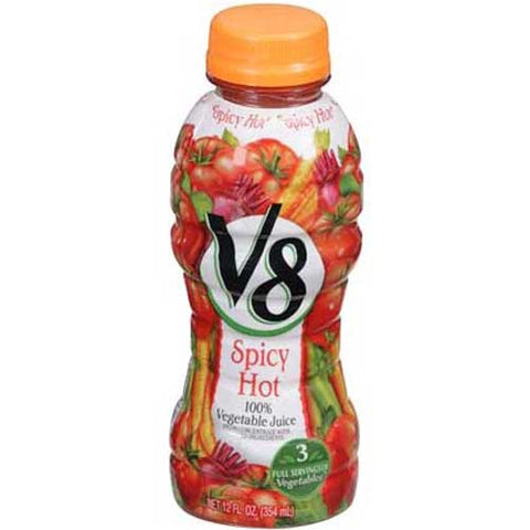 V8 Vegetable Spicy Juice, 12 Fluid Ounce -- 12 per case.
