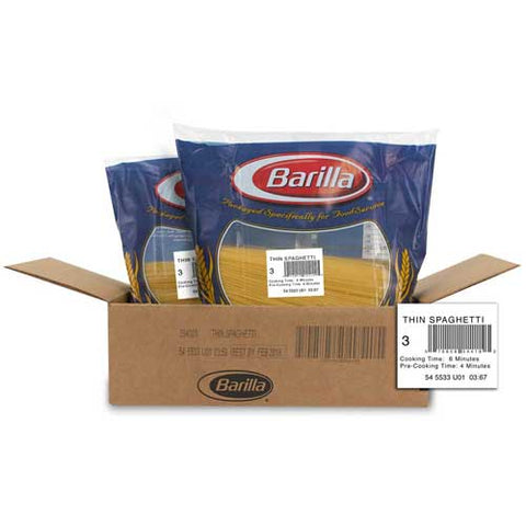 Barilla Thin Spaghetti Pasta,10 Pound -- 2 per case